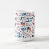Mug 14 juillet 🇫🇷 | Feux d'artifice, Étoiles & Améri (Centre)
