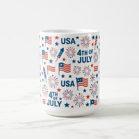 Mug 14 juillet 🇫🇷 | Feux d'artifice, Étoiles & Améri (Centre)