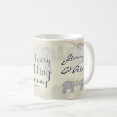 Mug 14e anniversaire des Opals & Eléphants Mariages (Devant droit)