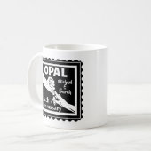 Mug 14e anniversaire du mariage Opal traditionnel (Devant gauche)