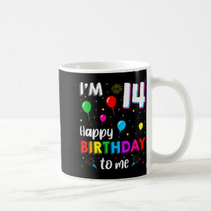 Mug 14e anniversaire Je suis 14 Joyeux Anniversaire à