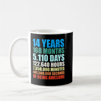 Mug 14th Birthday Gift Boys 14s Years Beings Awesome