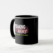 Mug 15 ans Anniversaire du travail 15e emploi (Devant gauche)