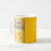 Mug 15 ans d'abstinence | 12 Étapes Rayon Doré (Devant gauche)
