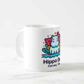 Mug 15 février Journée de l'hippo (Devant gauche)