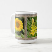 Mug  15 oz. Bouge de café aux tournesols (Devant gauche)
