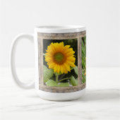 Mug  15 oz. Bouge de café aux tournesols (Gauche)