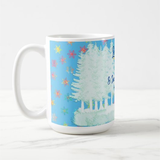 Mug  15 Oz. Café Boissons chaudes En hiver (Gauche)