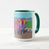Mug 15 oz de muscade, bélier Angora (Devant droit)