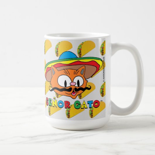 Mug 15 Une caricature Senor Gato Taco Amateurs Big (Droite)