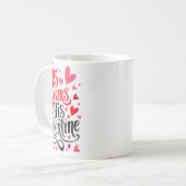 Mug 15 Years His Valentine _ Anniversary Couples Valen (Devant gauche)