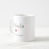 Mug 15e Anniversaire – Quinze Ans Ensemble (Devant gauche)