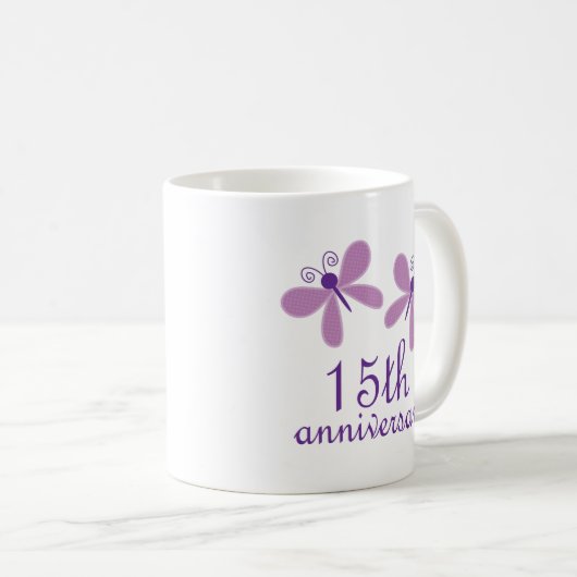 Mug 15ème Anniversaire de mariage (Devant droit)