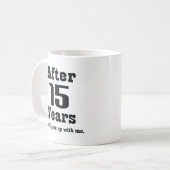 Mug 15ème Anniversaire (drôle) (Devant gauche)