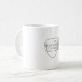 Mug 164e étiquette de chien de la police militaire (Devant gauche)
