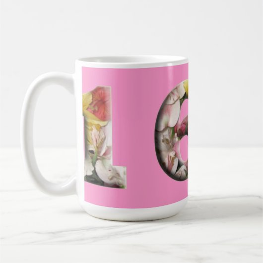 Mug 16 Jalons Boug Floral Personnalisable (Gauche)