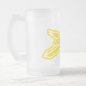 Mug 16 oz, een sneeuwscooter matglas bierpul (Links)