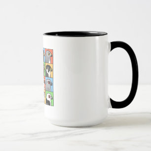 Mug 16 profils de Nord-américain Raptor