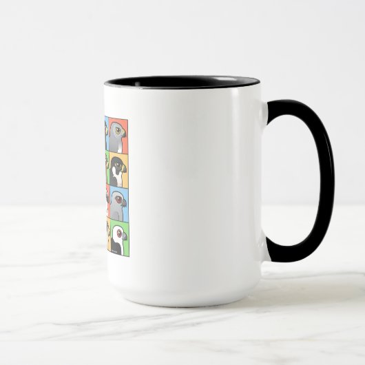 Mug 16 profils de Nord-américain Raptor (Droite)