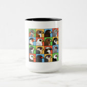 Mug 16 profils de Nord-américain Raptor (Centre)