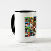 Mug 16 profils de Nord-américain Raptor (Devant gauche)