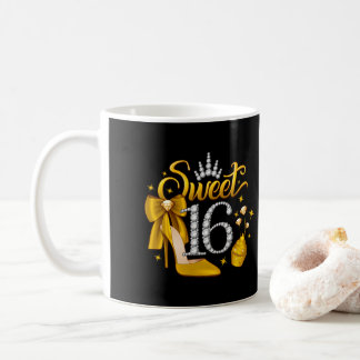 Mug 16e anniversaire. Doux 16 fille
