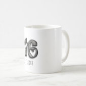 Mug 16e anniversaire Sweet 16 Rustic Typography Grey (Devant droit)
