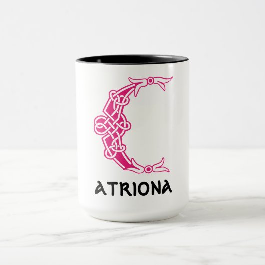 Mug 16e siècle Celtic Knot Capitale décorative C (Centre)