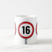 Mug 16th Birthday Speed Limit (Centre)
