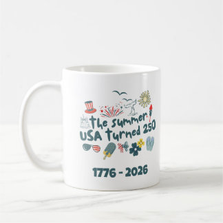 Mug 1776 - 2026 Rétro 250e Anniversaire 4 Juillet