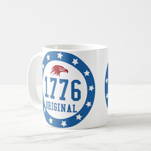 Mug 1776 Original 4 July Badge (Devant gauche)