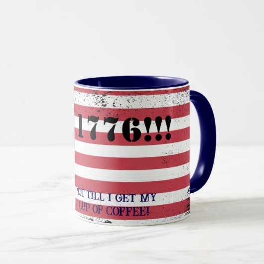 Mug 1776 Pas avant Café (Devant droit)
