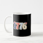 Mug 1776 Patchwork Patriotique 4 juillet Indépendance (Gauche)