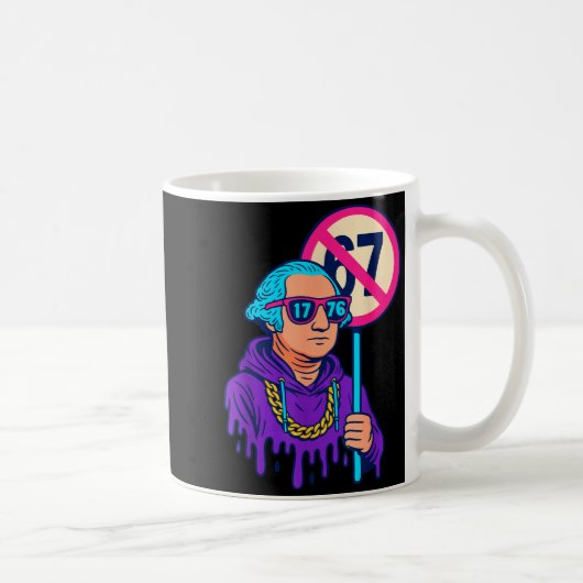 Mug 1776 Plus de 67 Meme drôle George Washington Drip  (Droite)