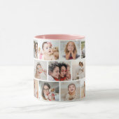 Mug 17 Photo Collage Créez votre propre image de conse (Centre)
