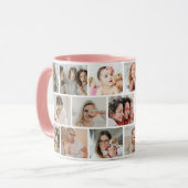 Mug 17 Photo Collage Créez votre propre image de conse (Devant gauche)