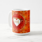 Mug 17e anniversaire de Mariage Carnelian (Devant gauche)