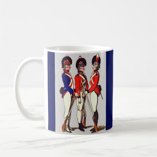 Mug 1803 tirage de soldats volontaires de Londres (Gauche)
