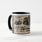 Mug 1837 Lafayette Bank Note à trois dollars (Devant gauche)