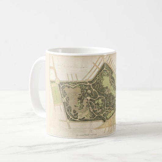 Mug 1870 Prospect Park Map (Devant gauche)