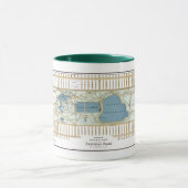 Mug 1875 Carte du Central Park, New York (Centre)