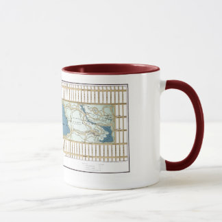 Mug 1875 carte du Central Park, New York City