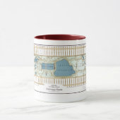 Mug 1875 carte du Central Park, New York City (Centre)