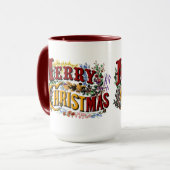 Mug 1876 Joyeux Noël Coloré (Devant gauche)