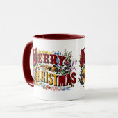 Mug 1876 Joyeux Noël Coloré (Devant gauche)