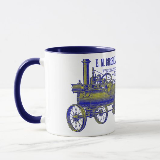 Mug 1889 Ferme de tracteur à vapeur d'Birdsall (Gauche)