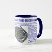 Mug 1889 Ferme de tracteur à vapeur d'Birdsall (Devant droit)