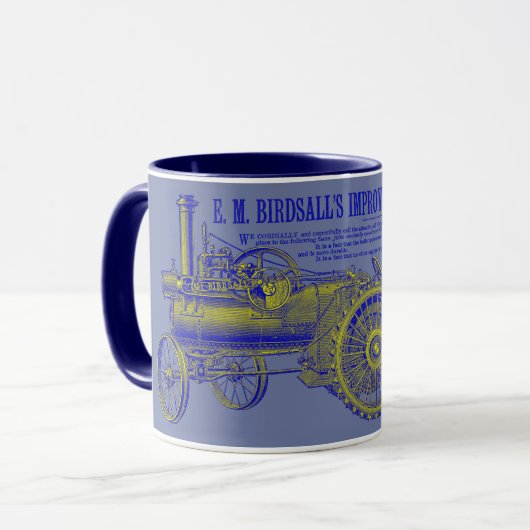 Mug 1889 Ferme de tracteur à vapeur d'Birdsall (Devant gauche)