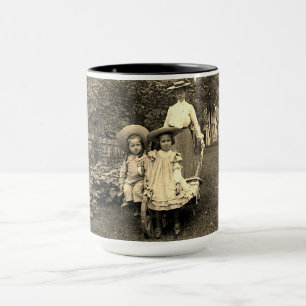 Mug 1890's photo Heirloom Jardin Mère Fille filles