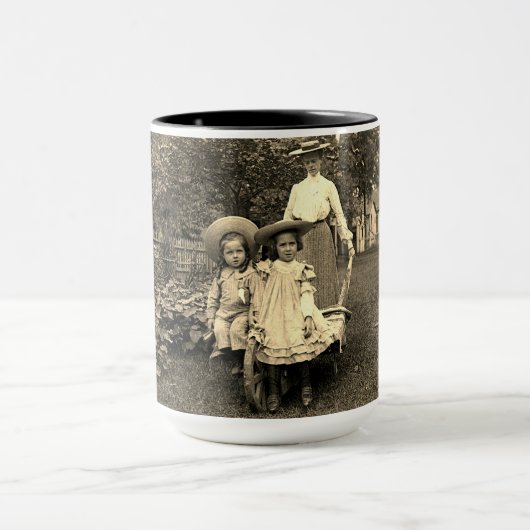 Mug 1890's photo Heirloom Jardin Mère Fille filles (Centre)